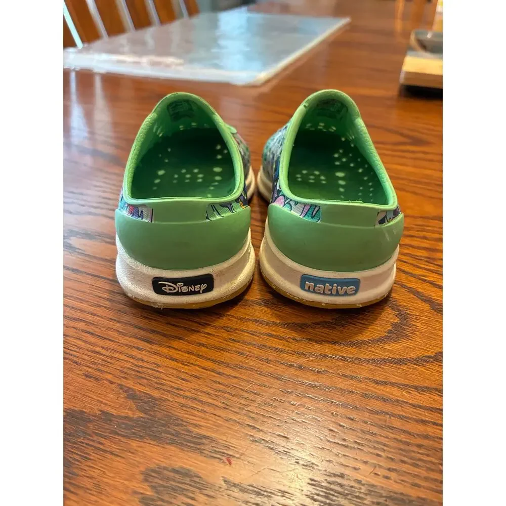 Disney X Native Robbie Sugarlite Green Mickey Mouse Slip On Toddler Size C5